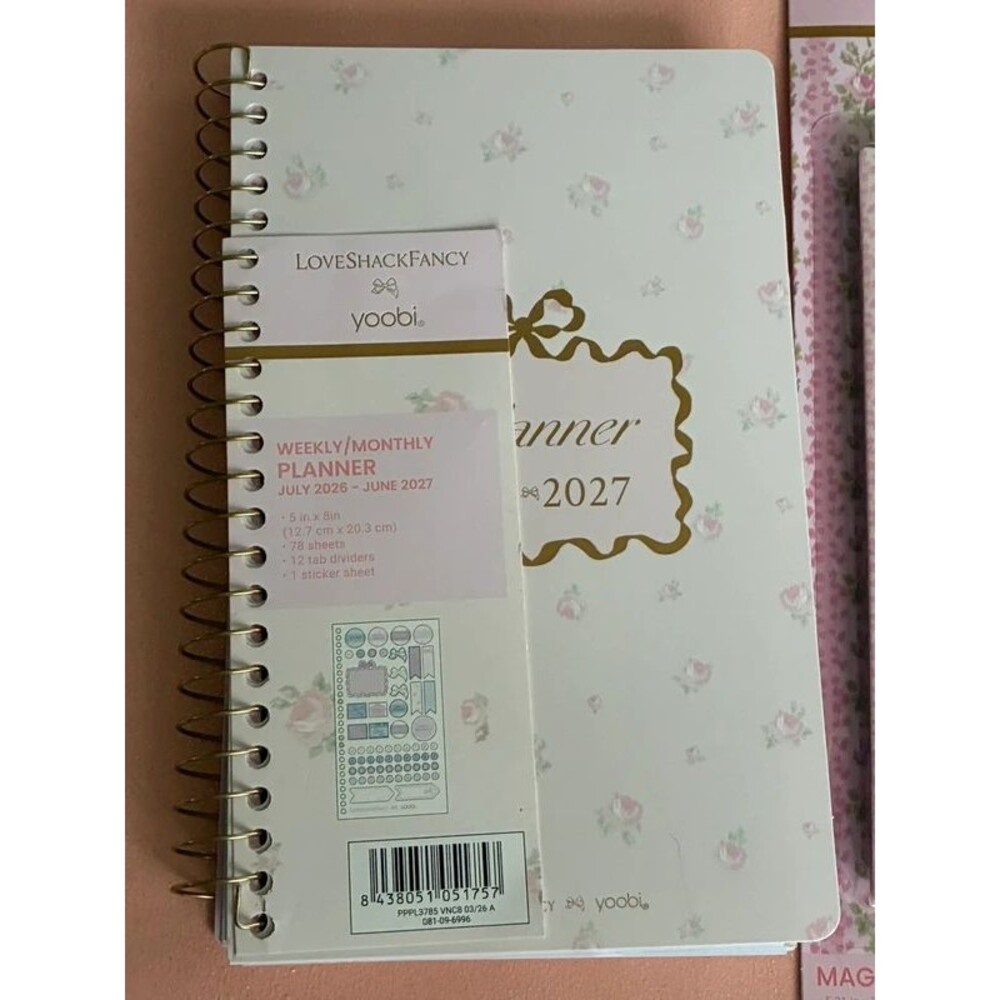 LoveShackFancy x Target -Monthly Planner Blooming Heirloom Ditsy Ballet Design